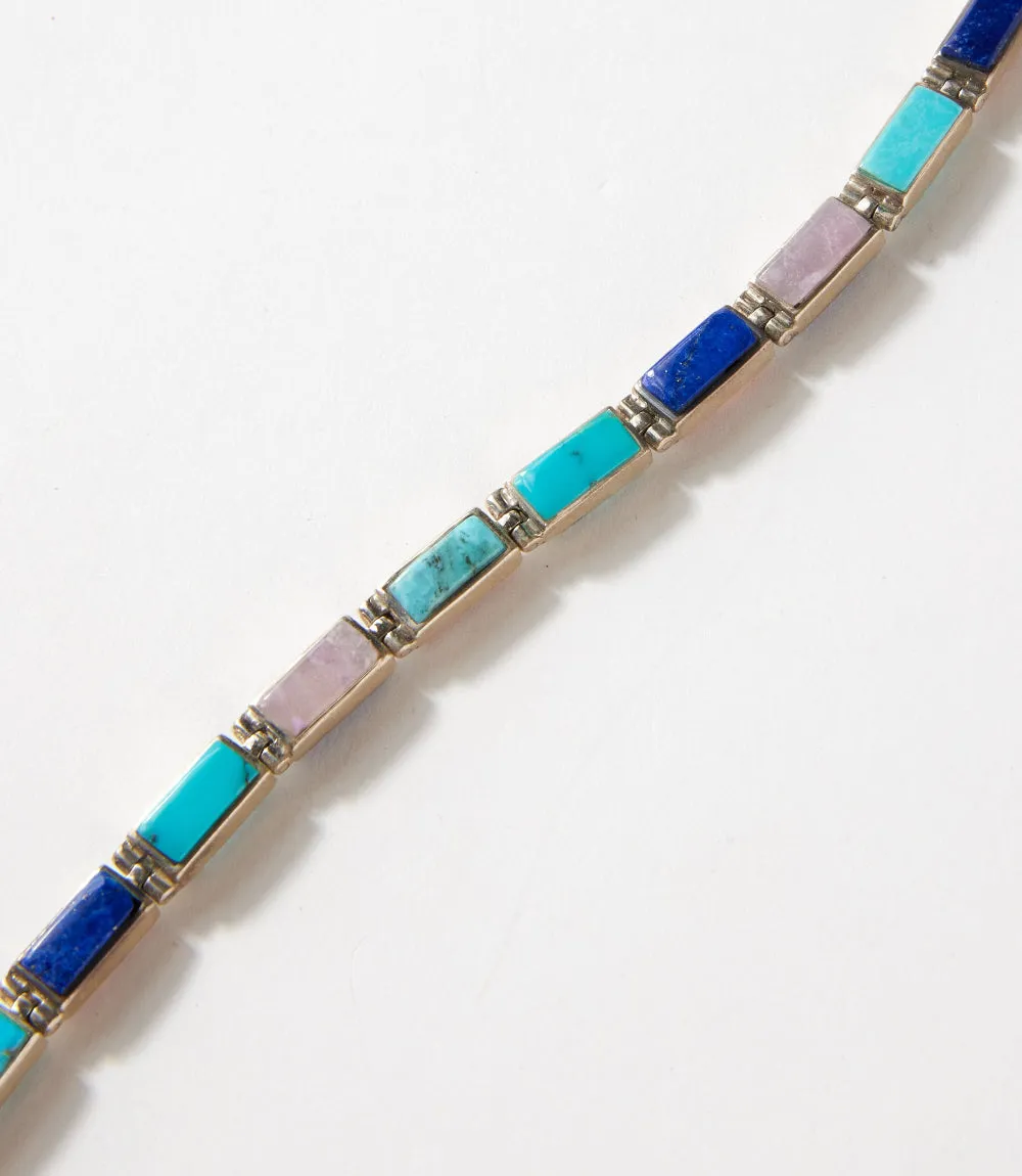 Reversible Turquoise & Multi Color Link Bracelet sold by Karen Kane product image thumbnail 2