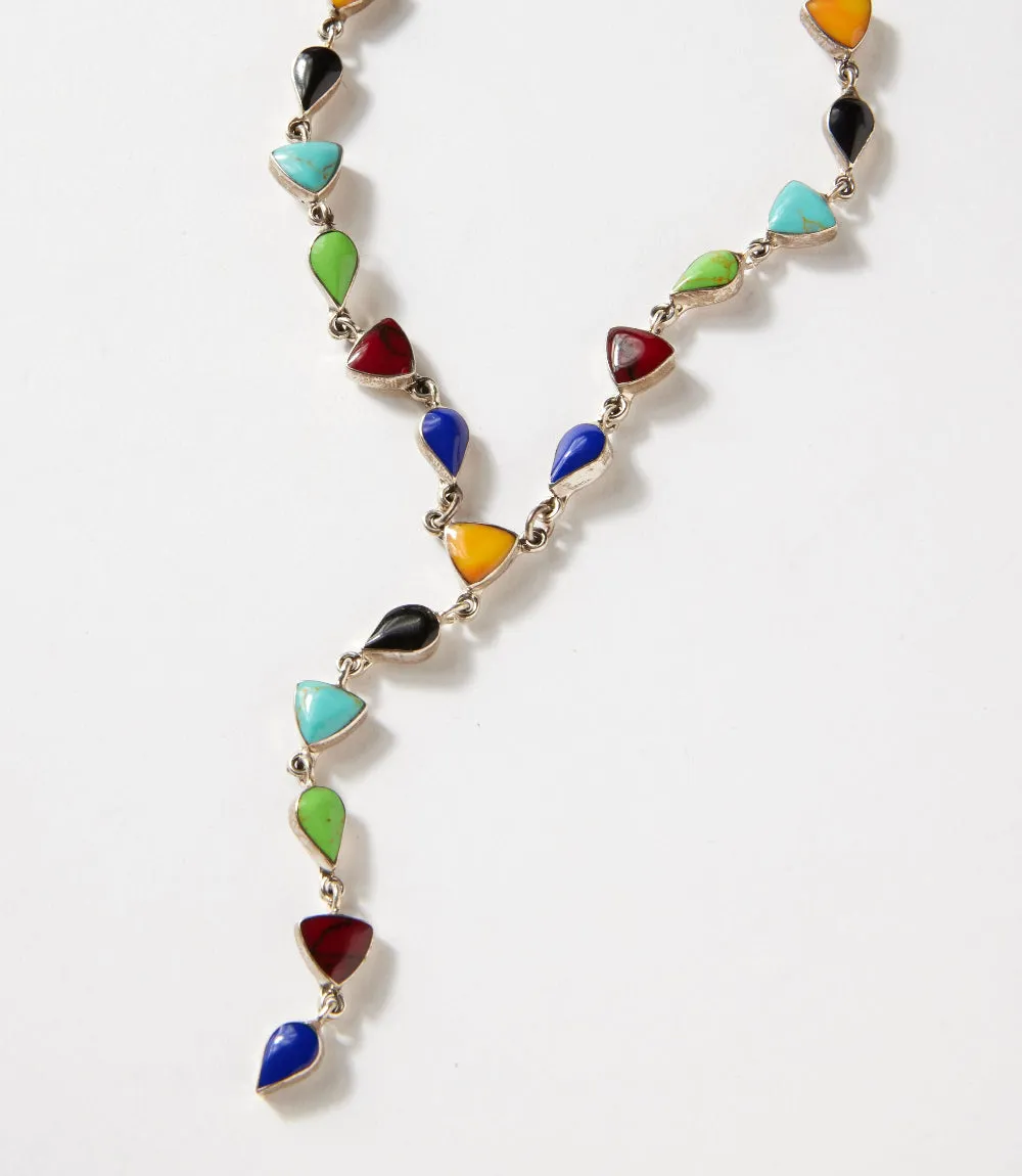 Sterling Silver Triangle Stone Necklace sold by Karen Kane