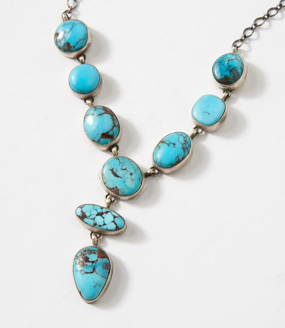 Egyptian Turquoise Lariat Necklace And Earring Set sold by Karen Kane product image thumbnail 4
