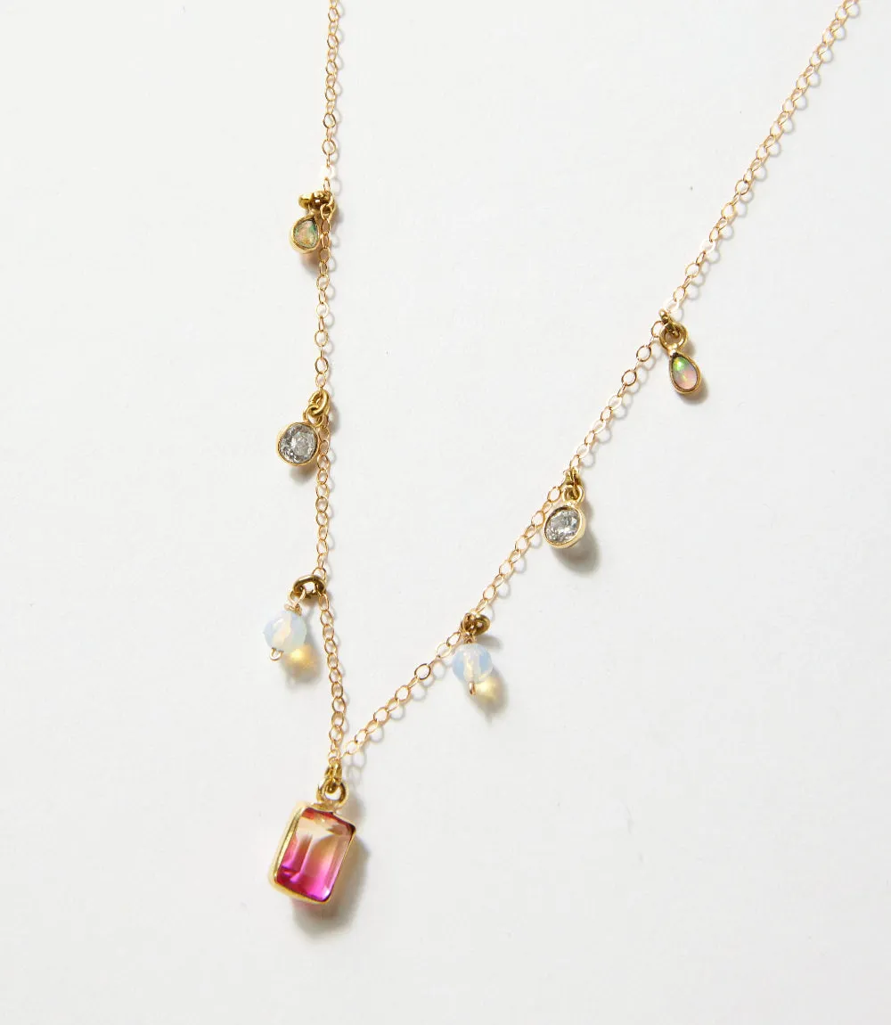 Gemstone Station Necklace sold by Karen Kane