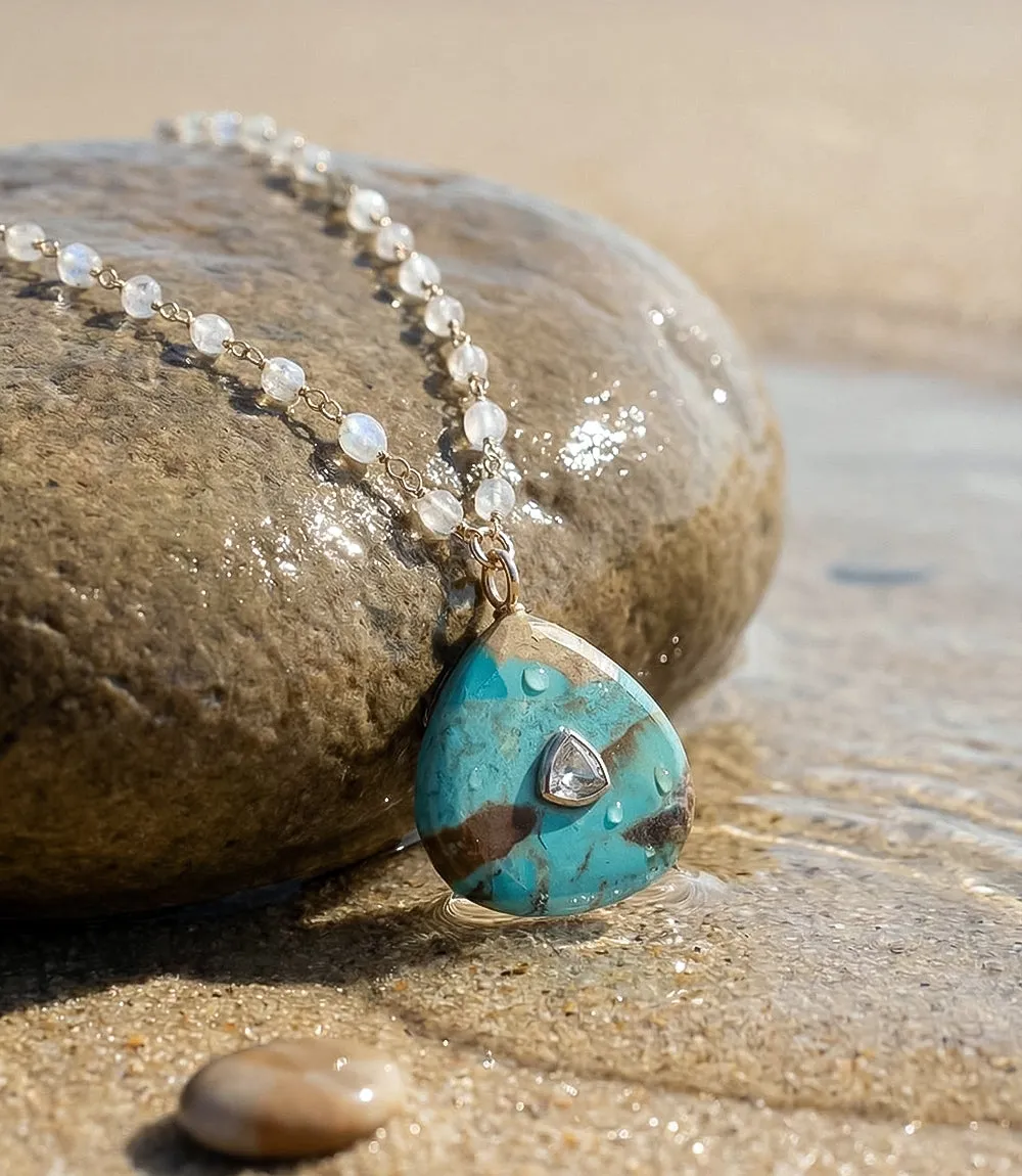 Turquoise Amulet Necklace sold by Karen Kane