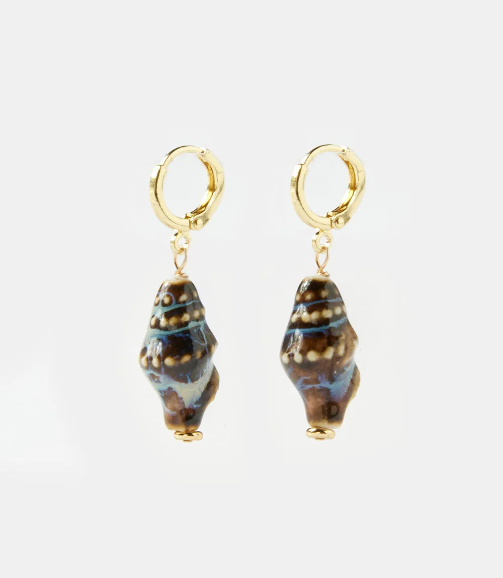 Shell Huggie Earrings sold by Karen Kane product image thumbnail 4
