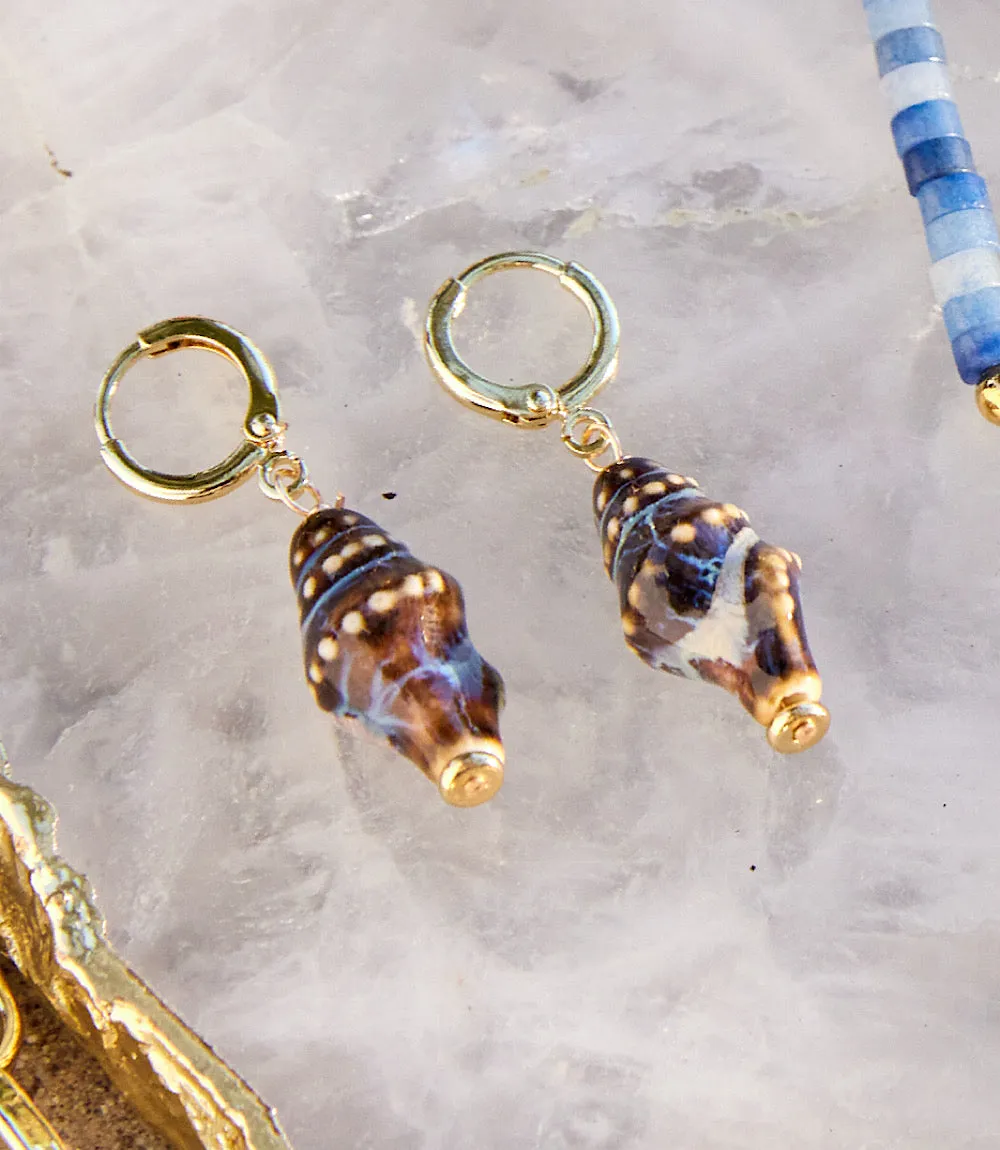 Shell Huggie Earrings sold by Karen Kane product image thumbnail 3