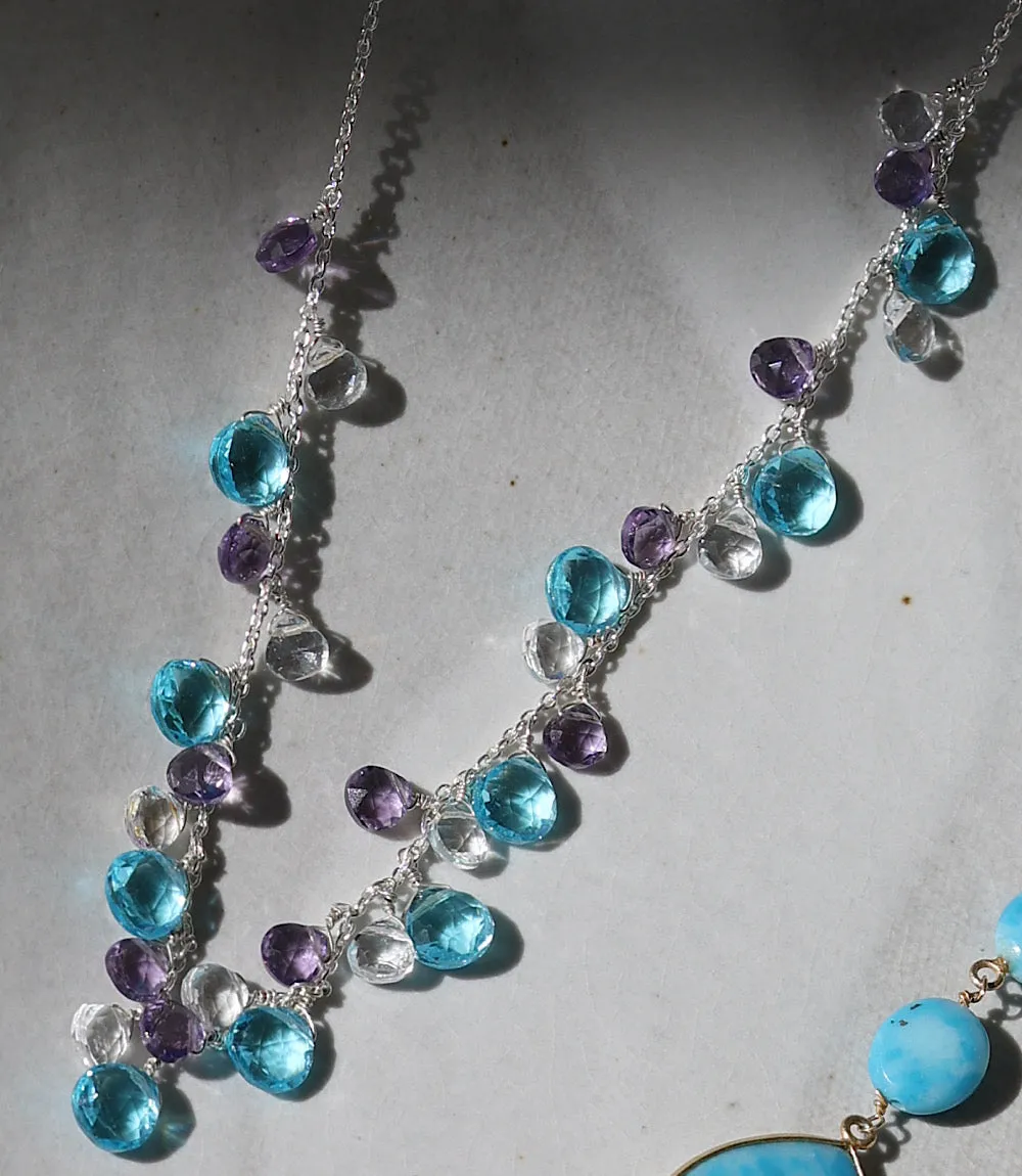 Dangling Gemstone Necklace sold by Karen Kane product image thumbnail 2