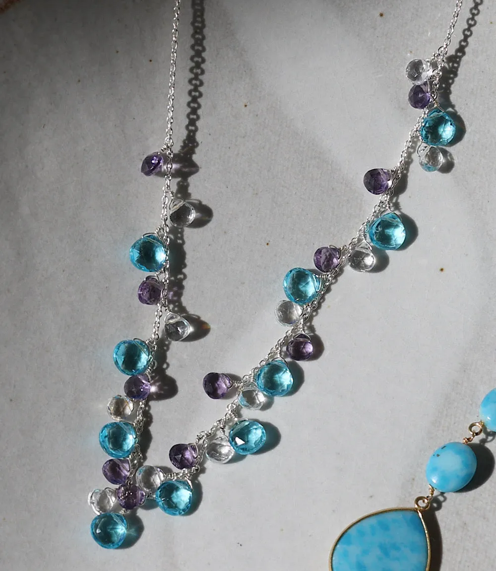 Dangling Gemstone Necklace sold by Karen Kane product image thumbnail 4