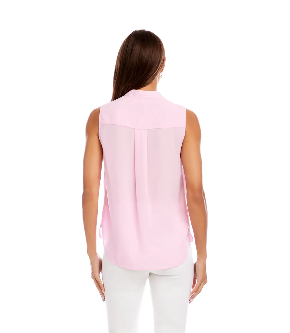 Sleeveless Drape Front Top sold by Karen Kane product image thumbnail 5