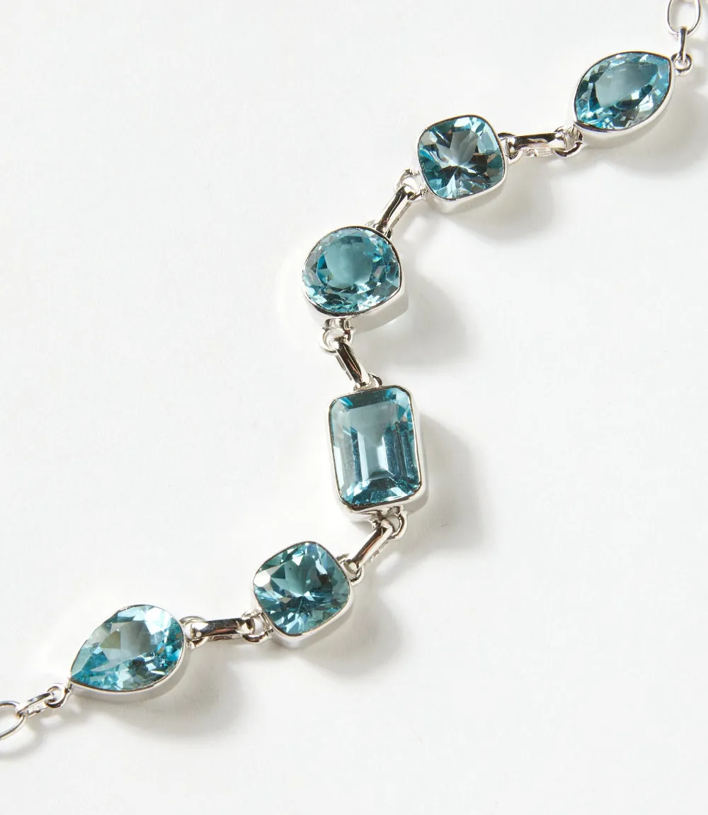 Blue Topaz Link Bracelet sold by Karen Kane product image thumbnail 2