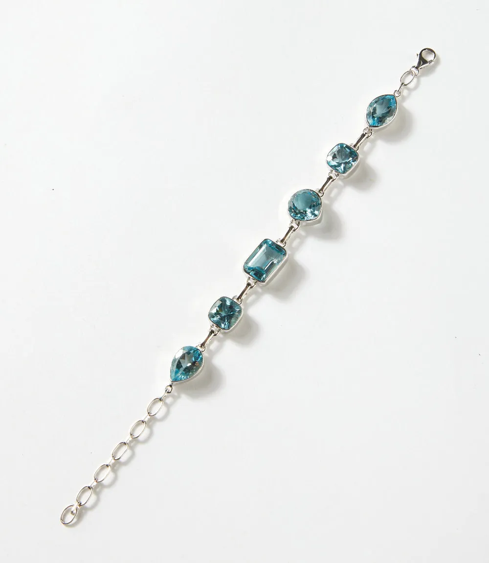Blue Topaz Link Bracelet sold by Karen Kane product image thumbnail 3