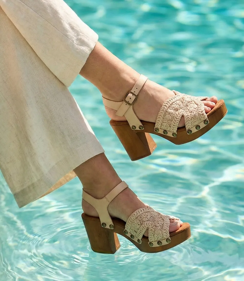 Seychelles Ravenna Woven Platform Sandals sold by Karen Kane