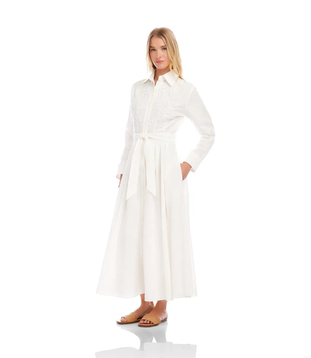 Lace Applique Midi Shirtdress sold by Karen Kane product image thumbnail 4