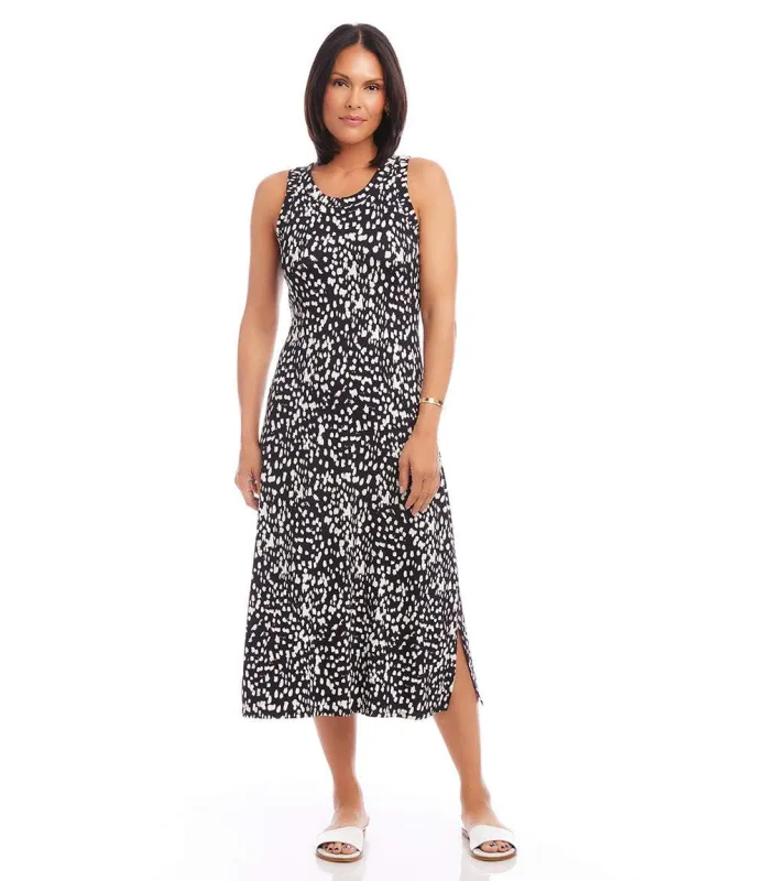 Petite Size Sleeveless Midi Dress made by Karen Kane