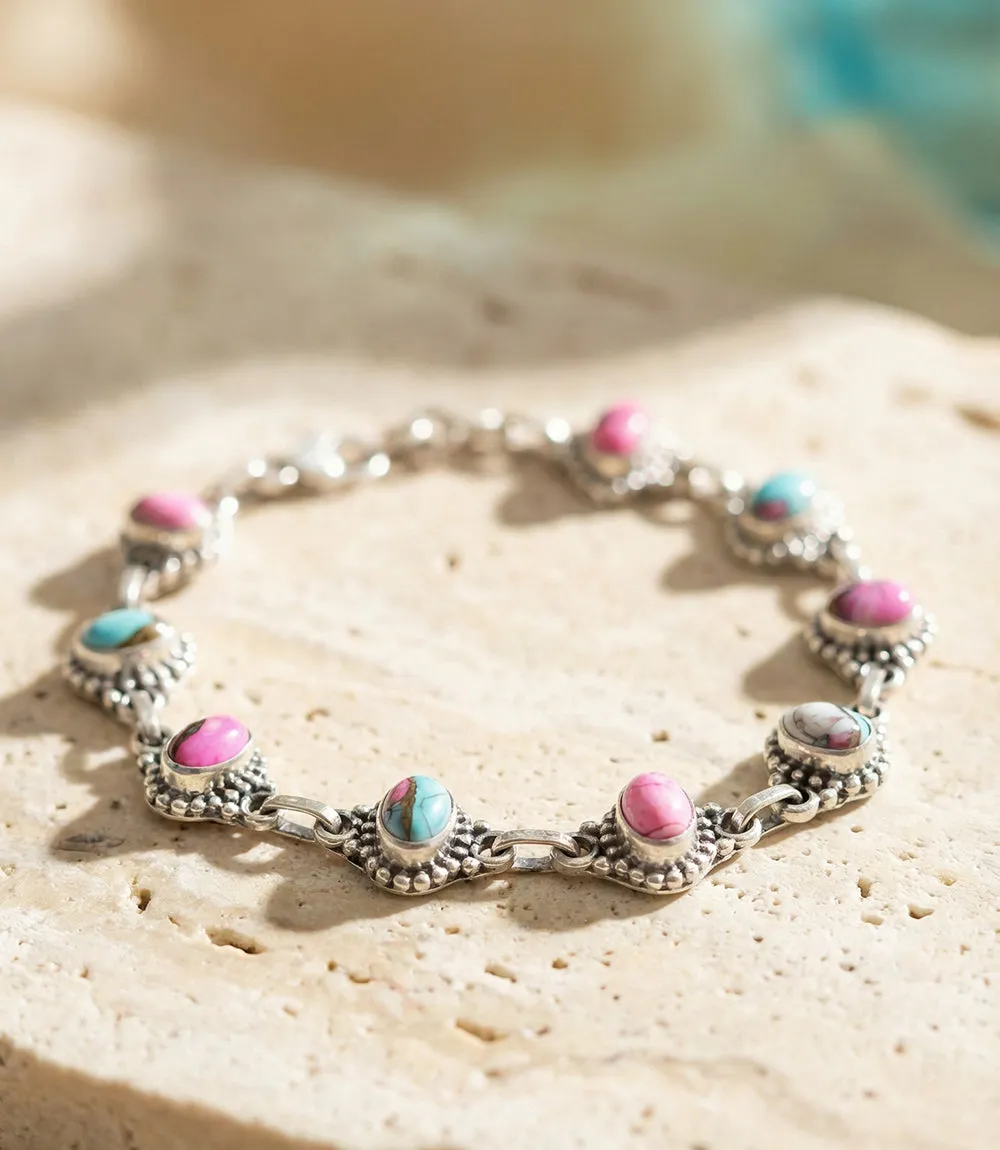 Cotton Candy Turquoise Chain Bracelet sold by Karen Kane product image thumbnail 2