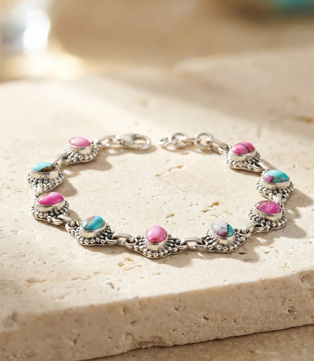 Cotton Candy Turquoise Chain Bracelet sold by Karen Kane product image thumbnail 3