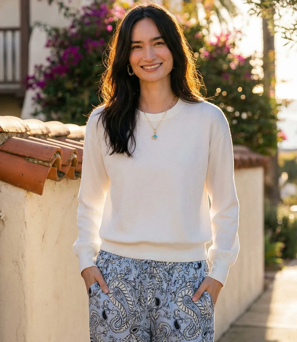 Long Sleeve Ribbed Top sold by Karen Kane