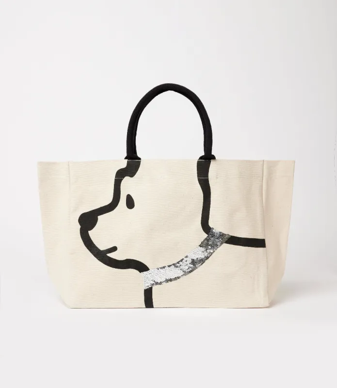 Dog Tote Bag made by Two's Company