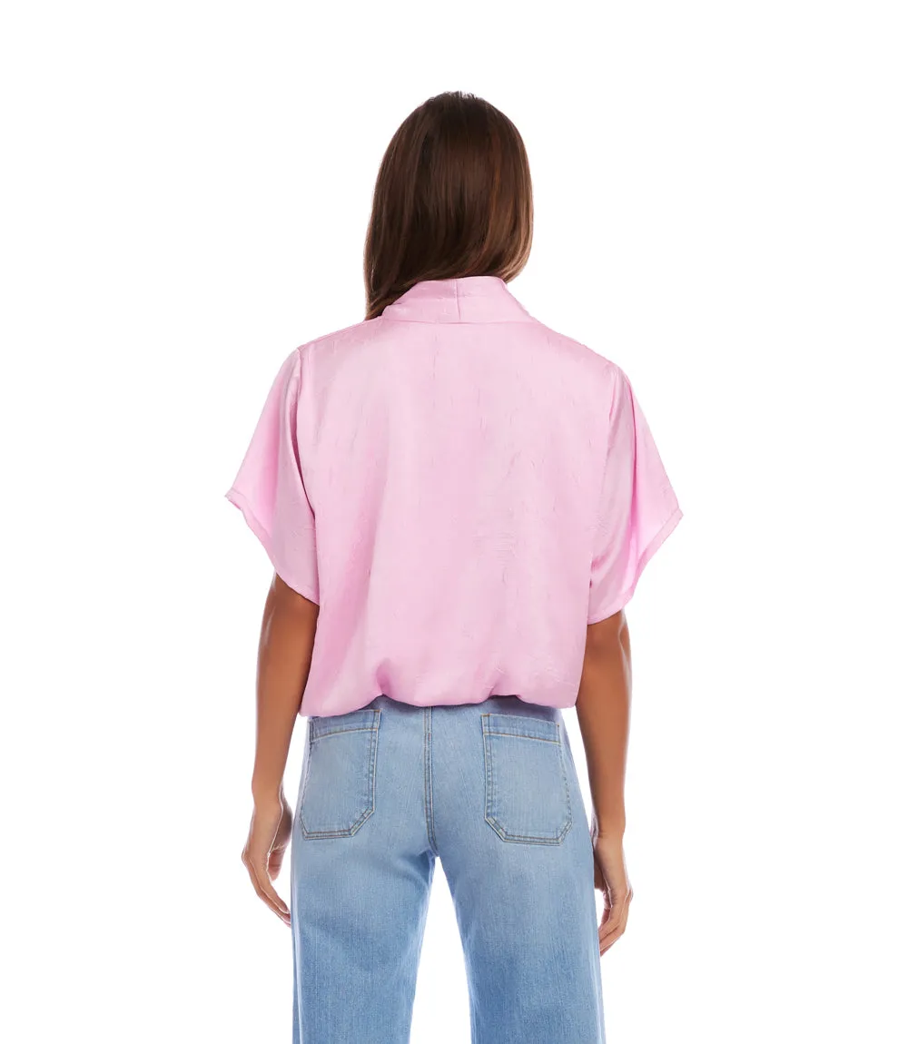 Petite Size Short Sleeve V-Neck Top sold by Karen Kane product image thumbnail 4