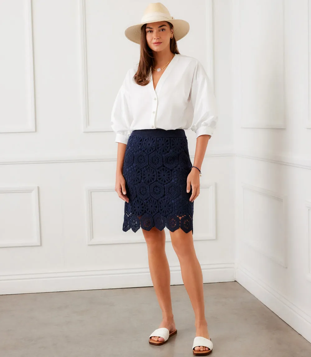 Lantern Sleeve Pearl Button Top sold by Karen Kane product image thumbnail 2