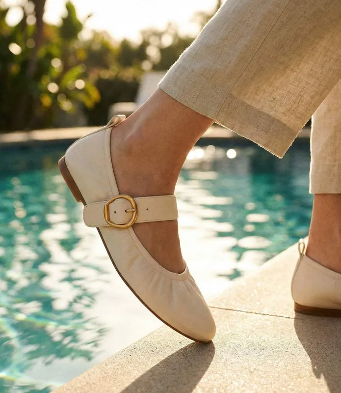 Dolce Vita Caely Leather Ballerina Flats sold by Karen Kane