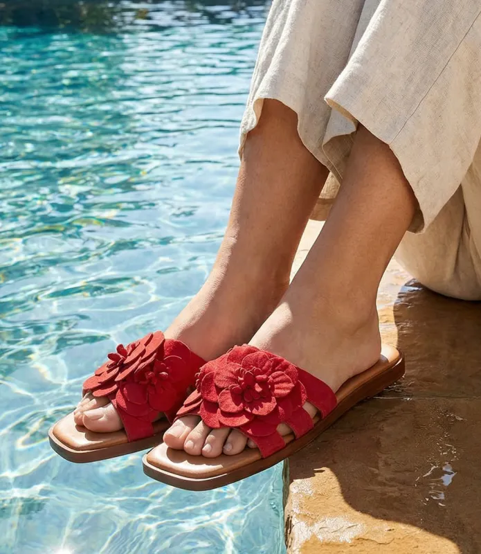 Seychelles Morning Dew Floral Slide Sandals sold by Karen Kane