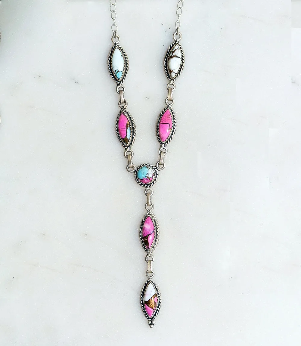 Cotton Candy Turquoise Lariat Necklace sold by Karen Kane product image thumbnail 4