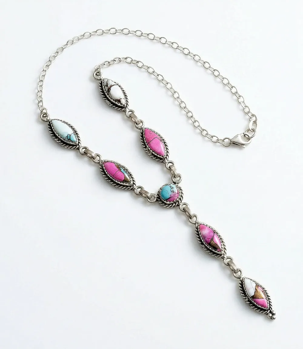 Cotton Candy Turquoise Lariat Necklace sold by Karen Kane product image thumbnail 2