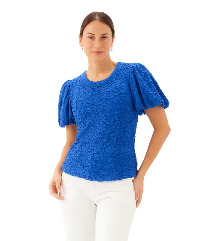 Puff Sleeve Textured Top made by Karen Kane