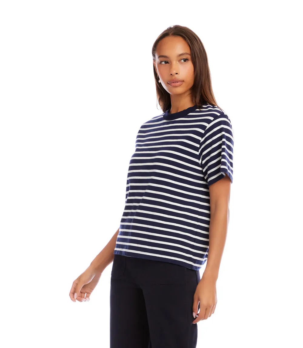 Petite Size Stripe Short Sleeve Top sold by Karen Kane product image thumbnail 4