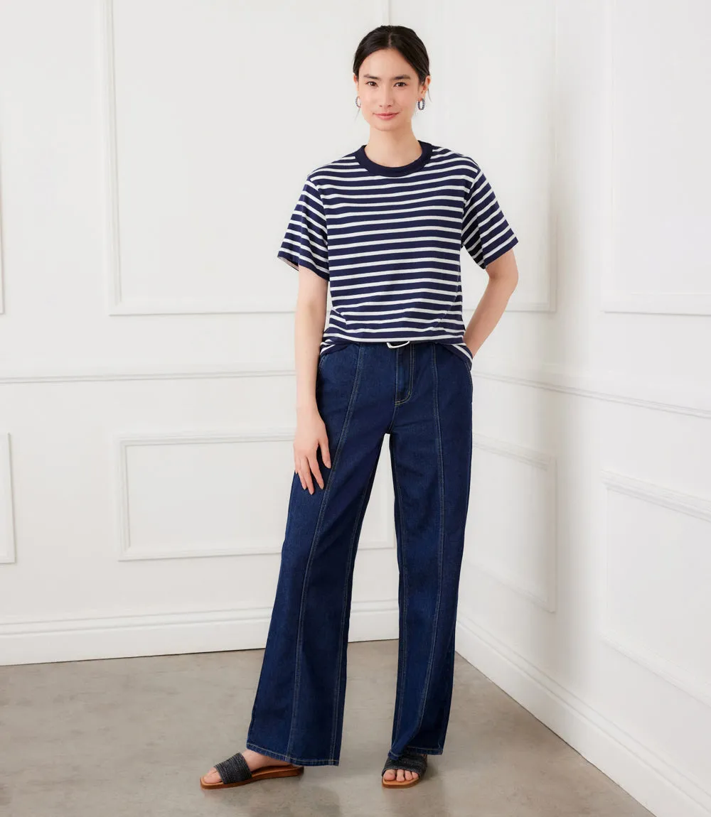 Petite Size Stripe Short Sleeve Top sold by Karen Kane product image thumbnail 2