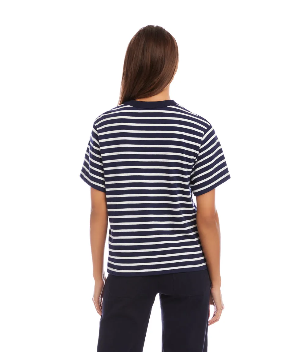Petite Size Stripe Short Sleeve Top sold by Karen Kane product image thumbnail 5