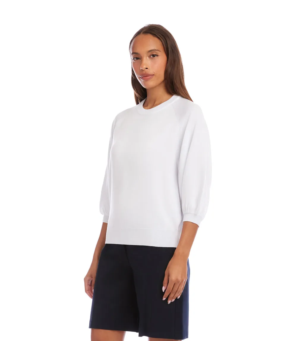 3/4 Puff Sleeve Raglan Sweater sold by Karen Kane product image thumbnail 4