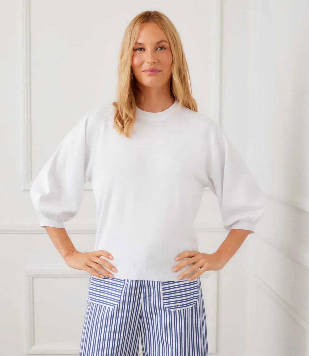 3/4 Puff Sleeve Raglan Sweater sold by Karen Kane product image thumbnail 2