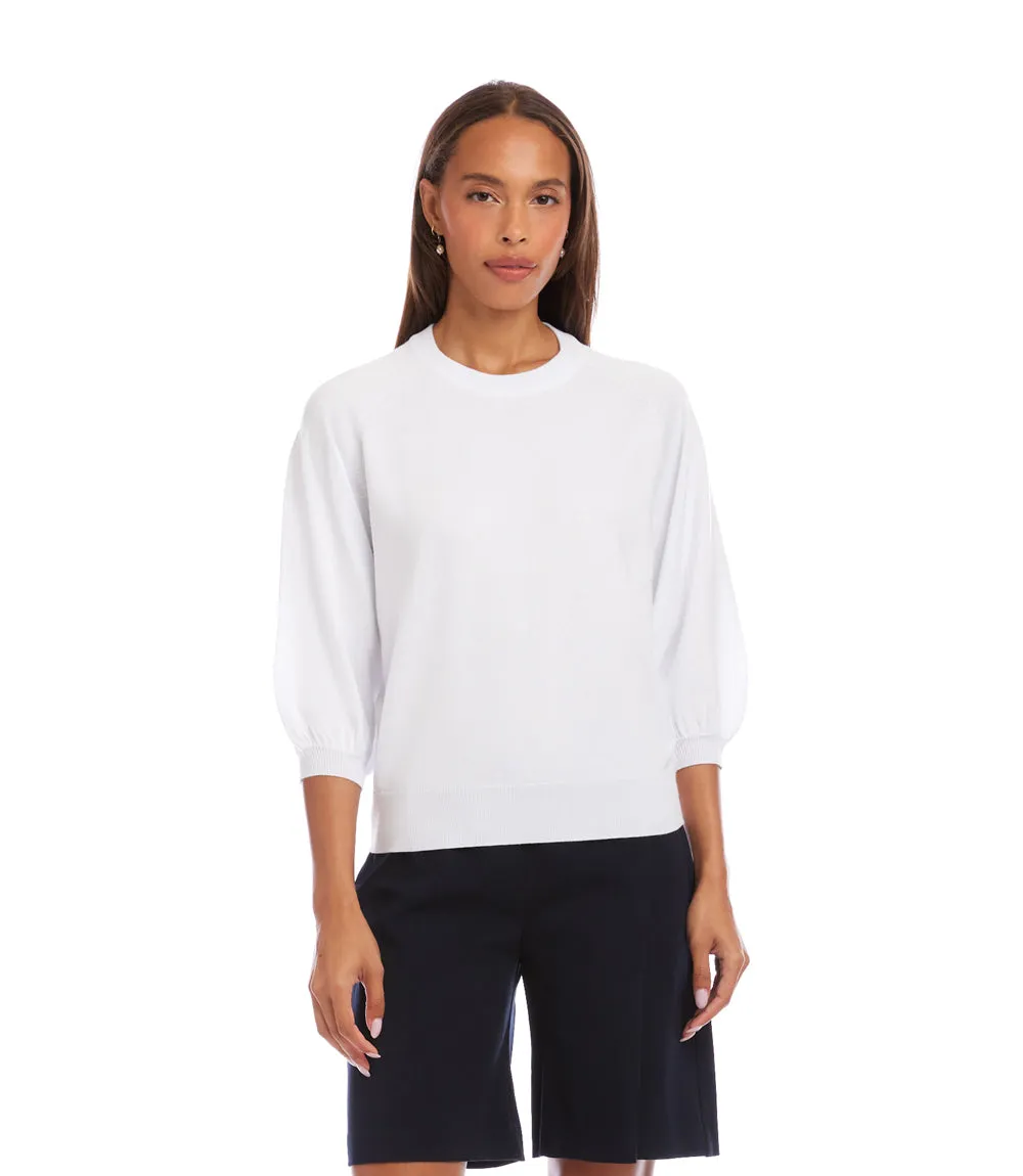 3/4 Puff Sleeve Raglan Sweater sold by Karen Kane product image thumbnail 3