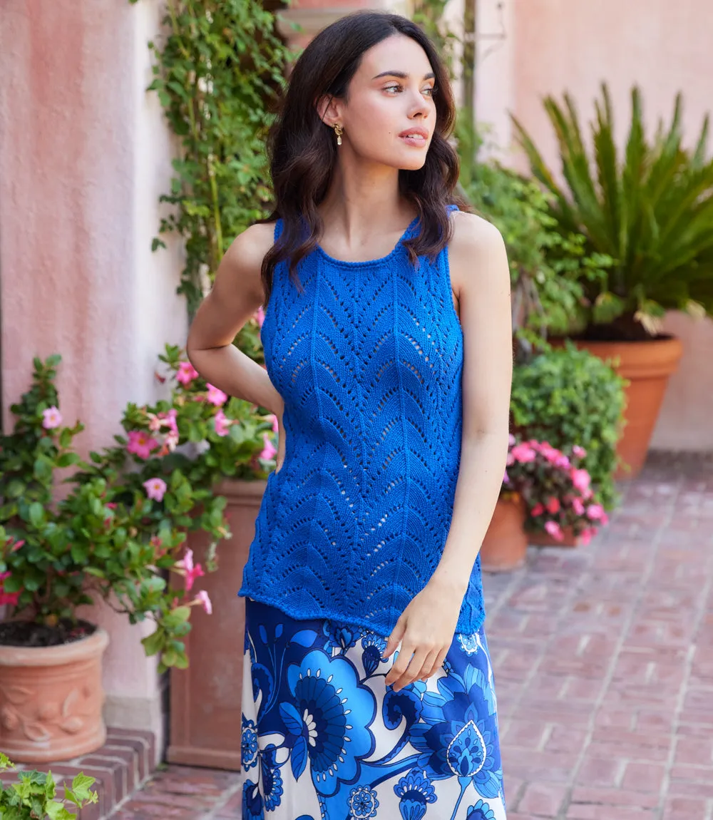 Crochet Sweater Tank sold by Karen Kane product image thumbnail 2