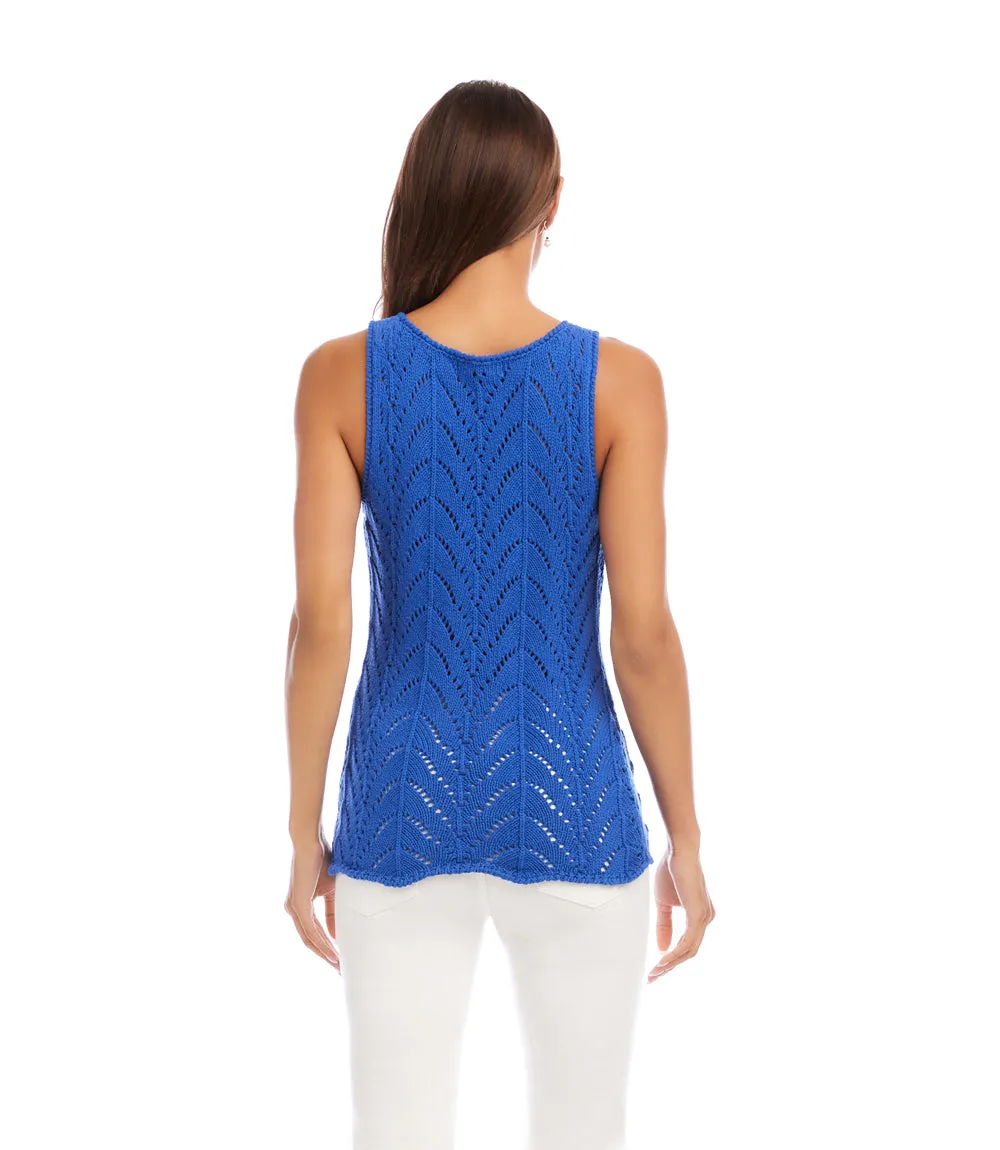 Crochet Sweater Tank sold by Karen Kane product image thumbnail 5
