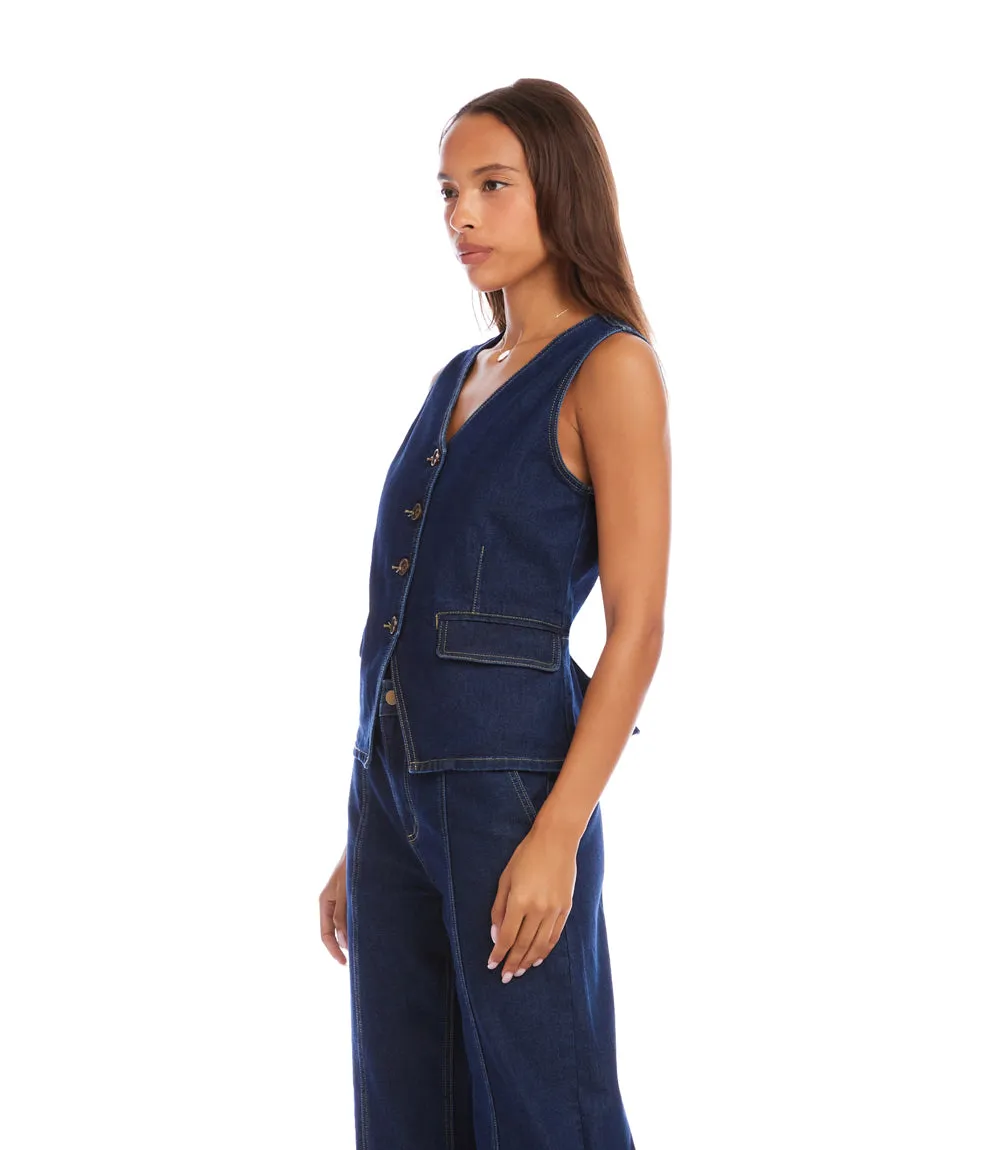 Denim Vest sold by Karen Kane product image thumbnail 5