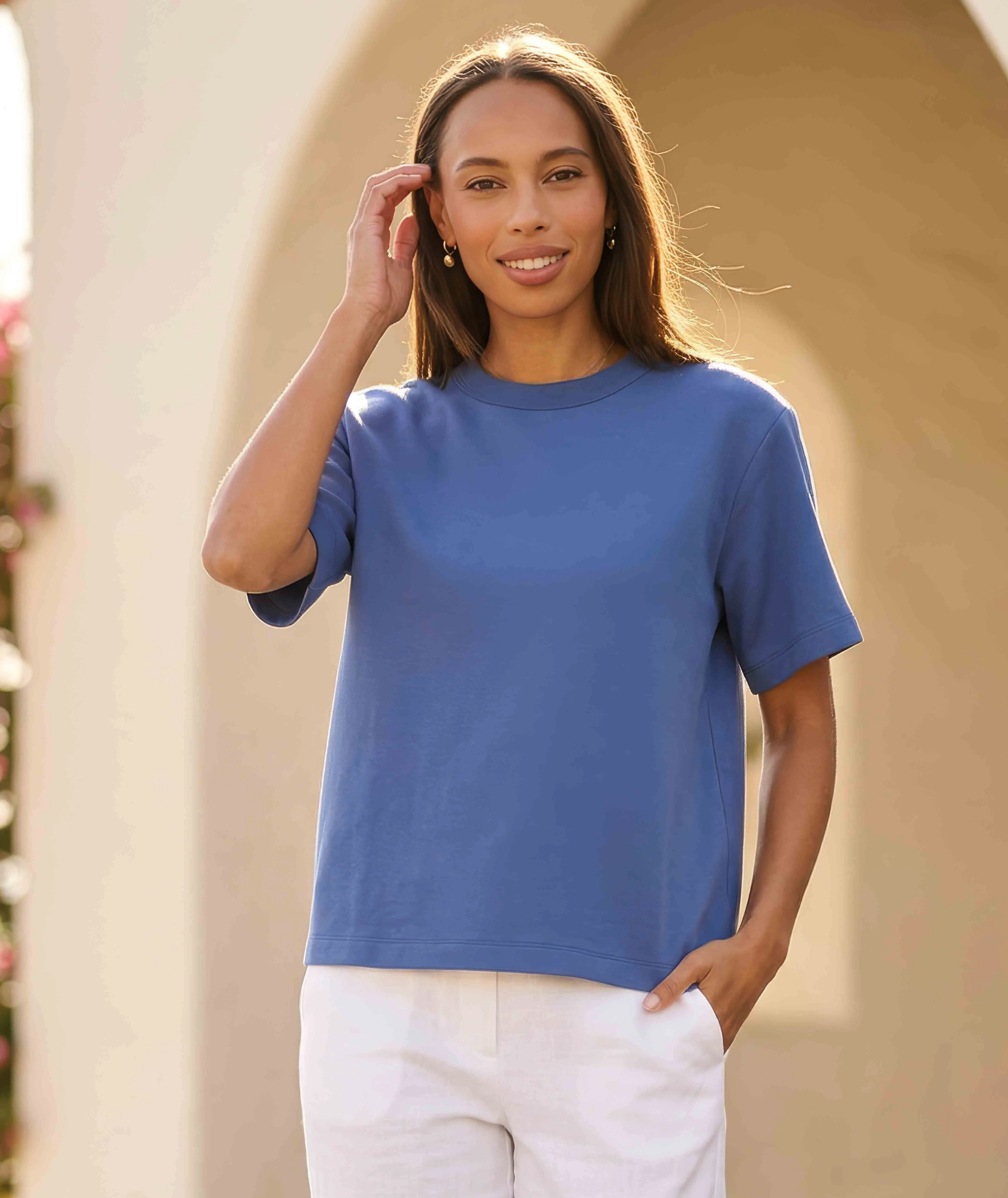 Short Sleeve Top sold by Karen Kane