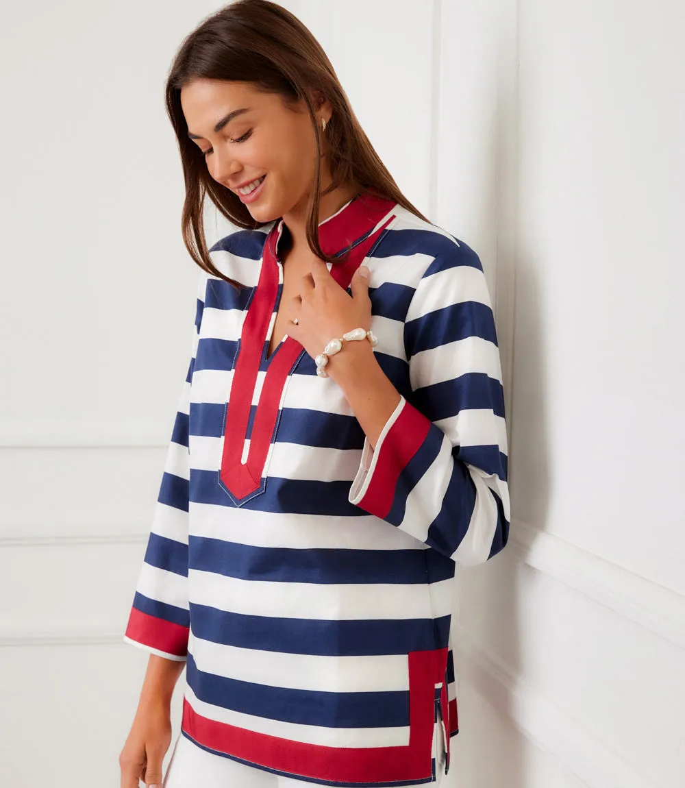 Striped St Tropez Tunic sold by Karen Kane product image thumbnail 2