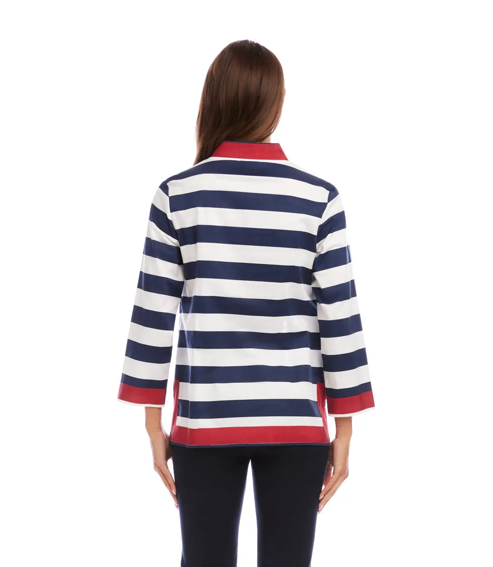 Striped St Tropez Tunic sold by Karen Kane product image thumbnail 5