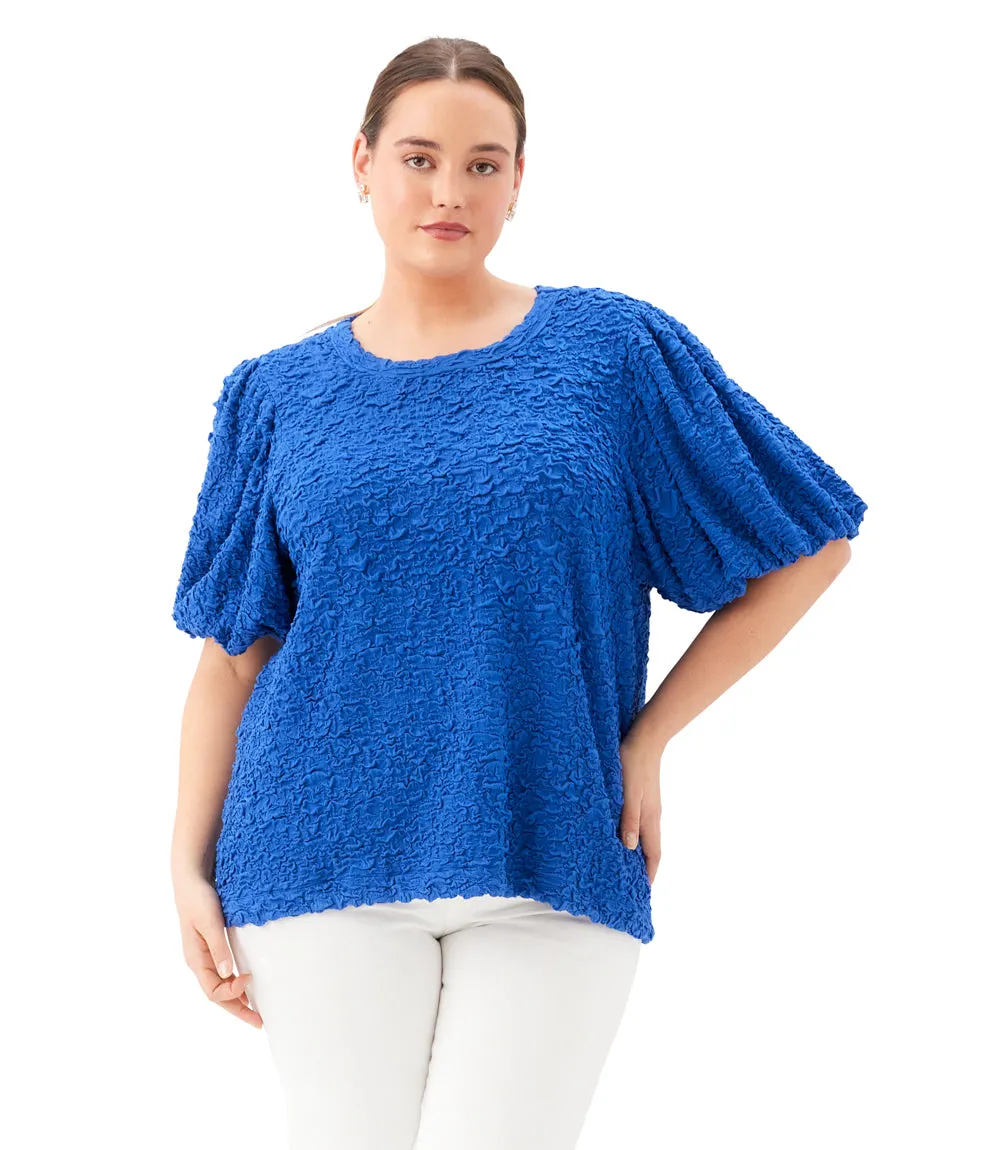Plus Size Puff Sleeve Textured Top sold by Karen Kane product image thumbnail 3