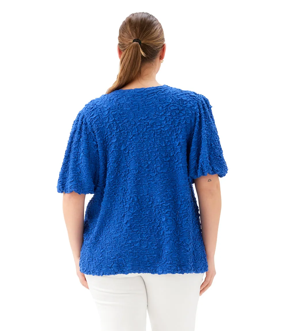 Plus Size Puff Sleeve Textured Top sold by Karen Kane product image thumbnail 4
