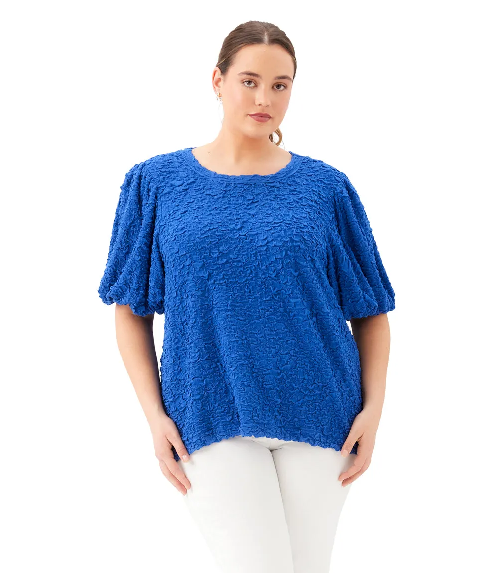Plus Size Puff Sleeve Textured Top sold by Karen Kane product image thumbnail 2