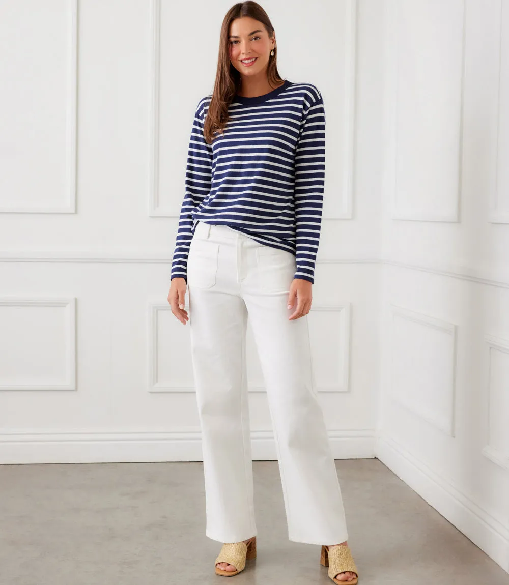 Stripe Long Sleeve Top sold by Karen Kane product image thumbnail 3