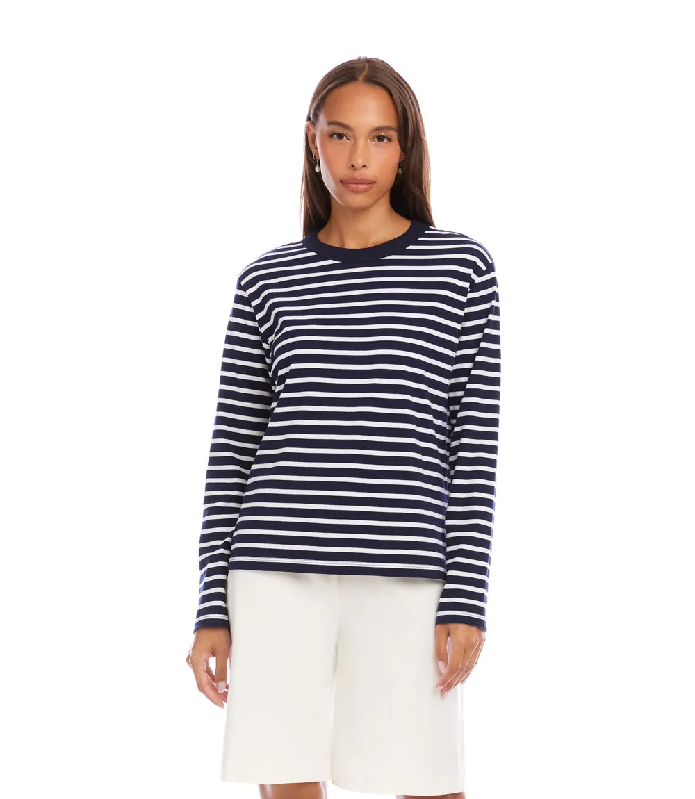 Stripe Long Sleeve Top sold by Karen Kane product image thumbnail 4