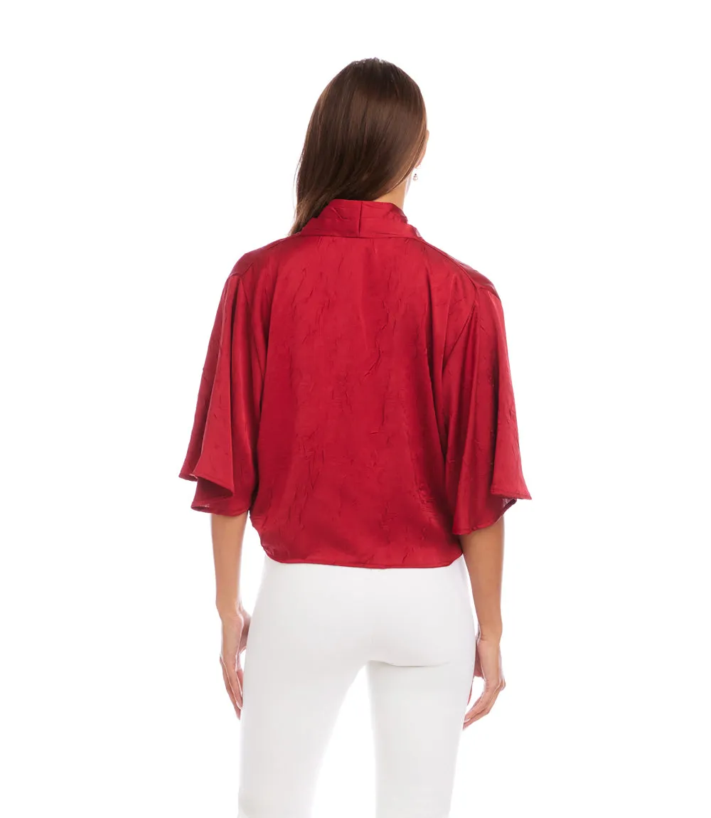 Flare Sleeve Tie-Front Top sold by Karen Kane product image thumbnail 5