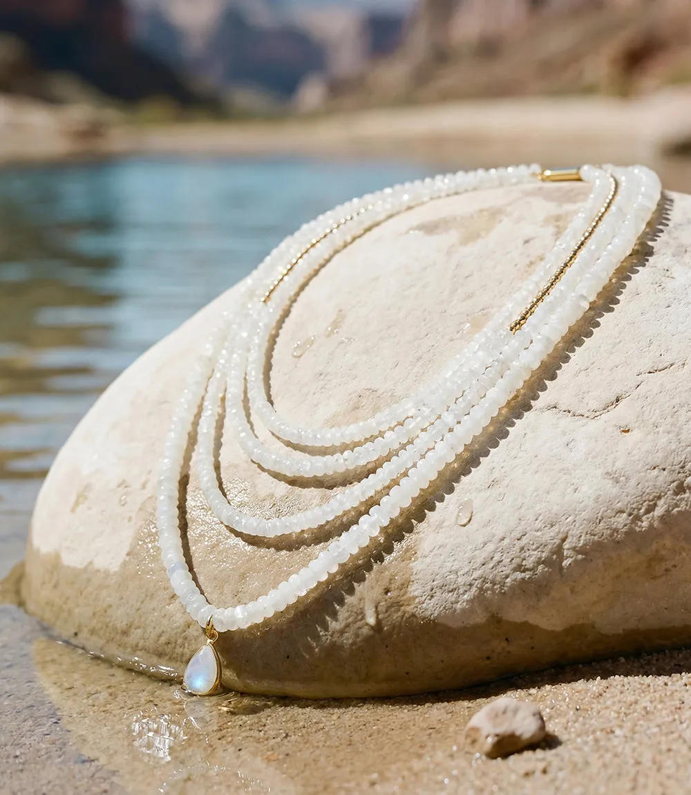 Multi Layer Moonstone Necklace sold by Karen Kane