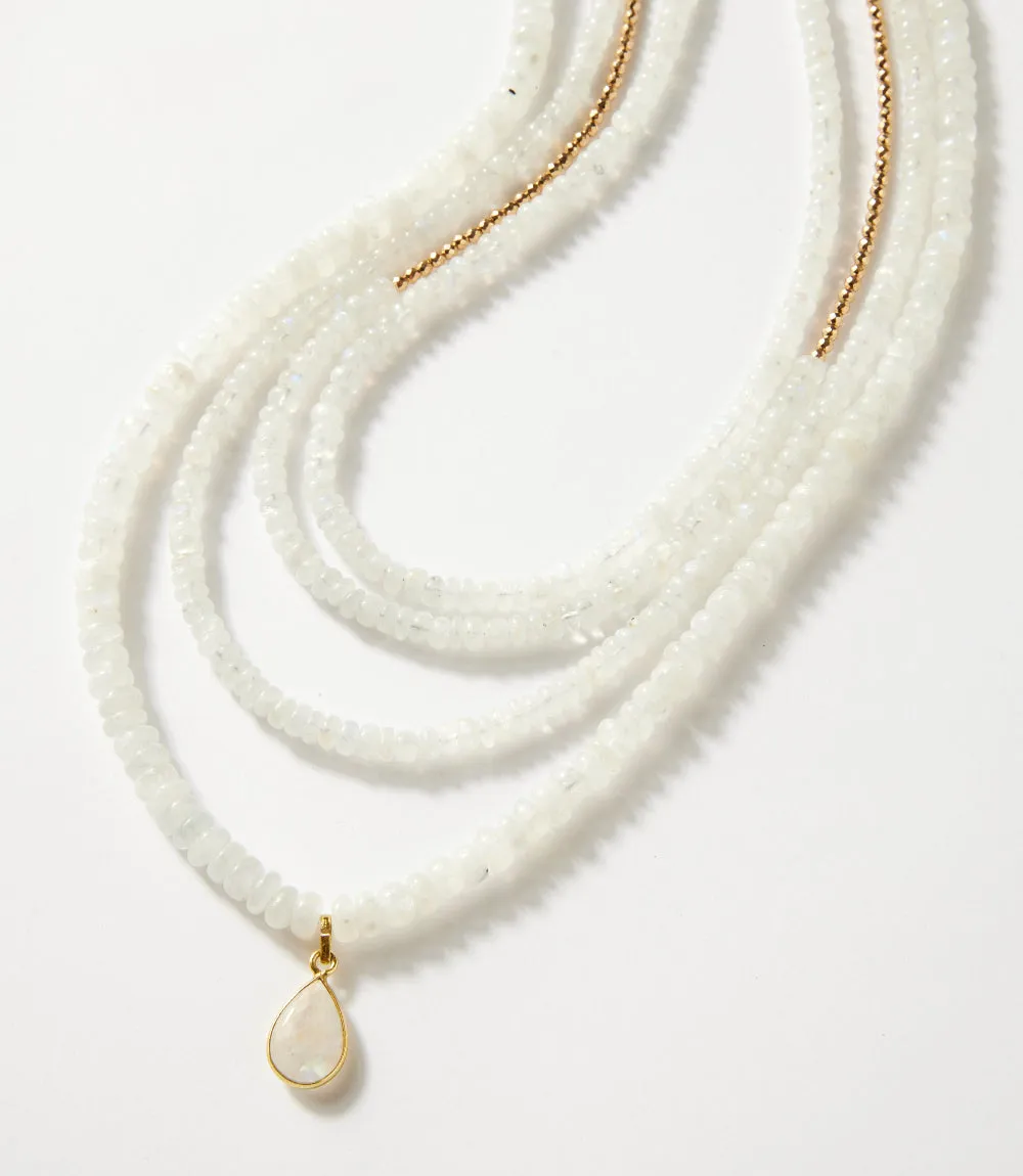 Multi Layer Moonstone Necklace sold by Karen Kane product image thumbnail 2