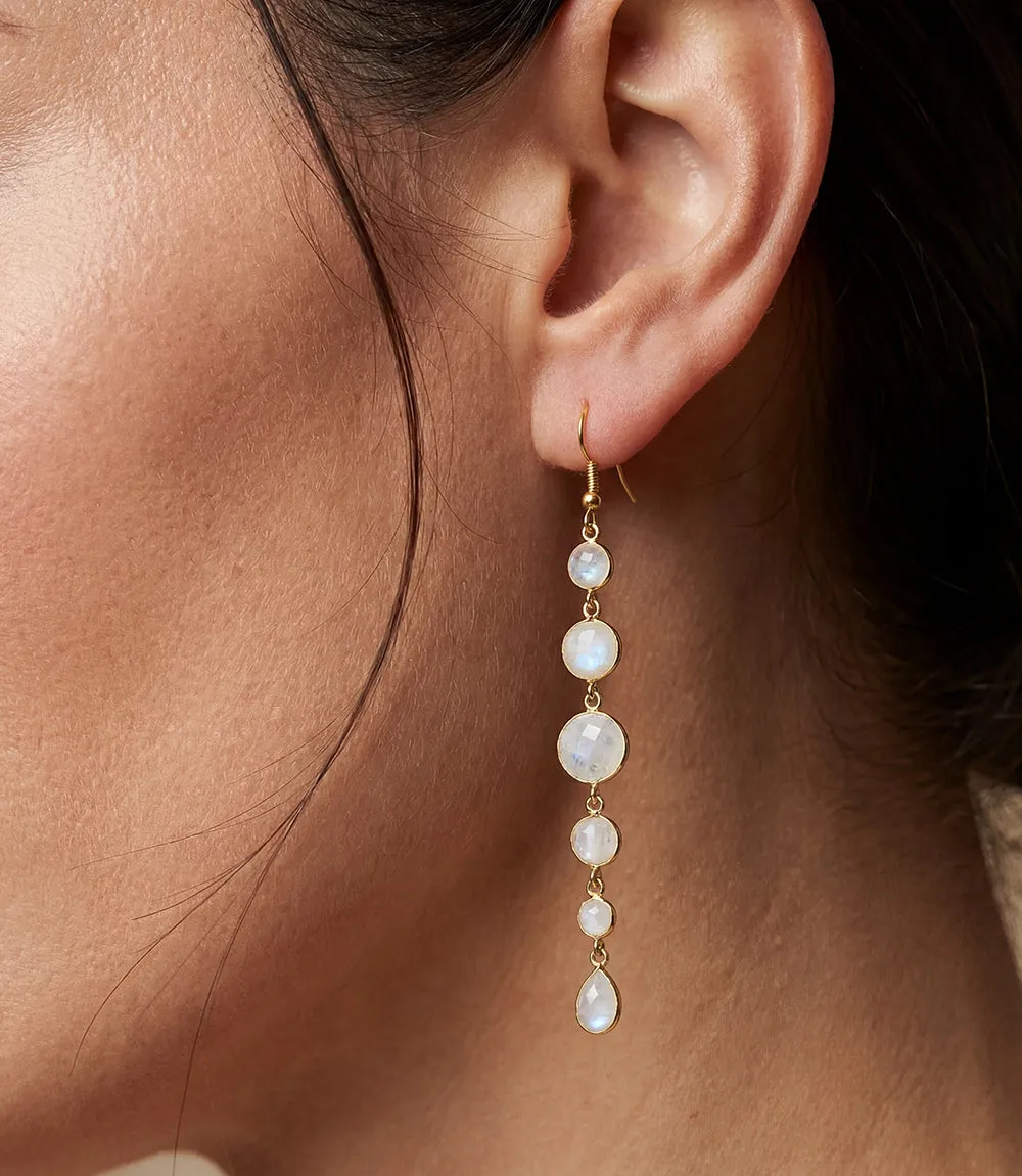 Dangling Moonstone Earrings sold by Karen Kane