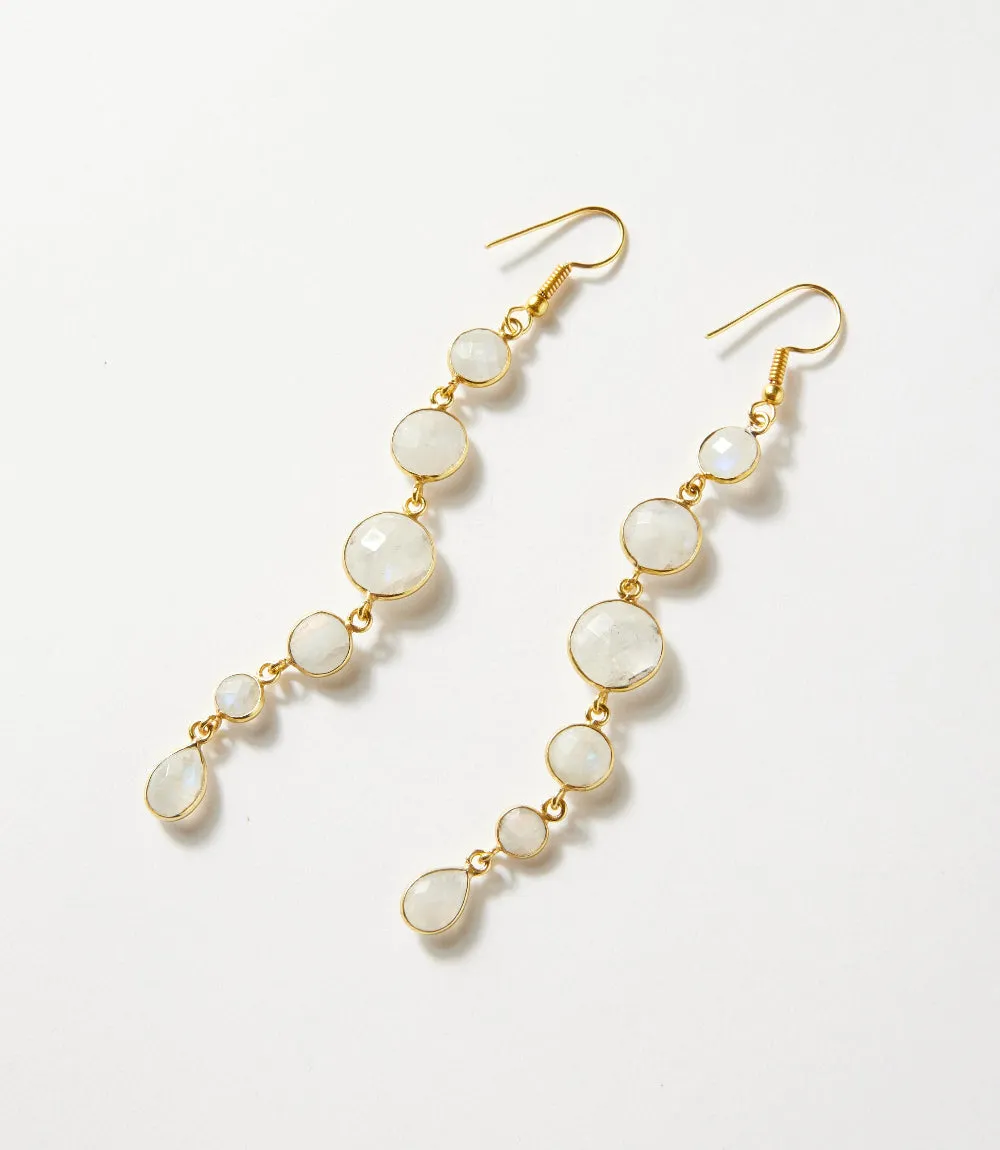 Dangling Moonstone Earrings sold by Karen Kane product image thumbnail 4
