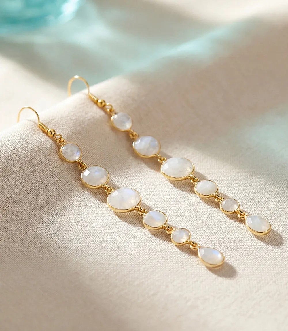 Dangling Moonstone Earrings sold by Karen Kane product image thumbnail 2