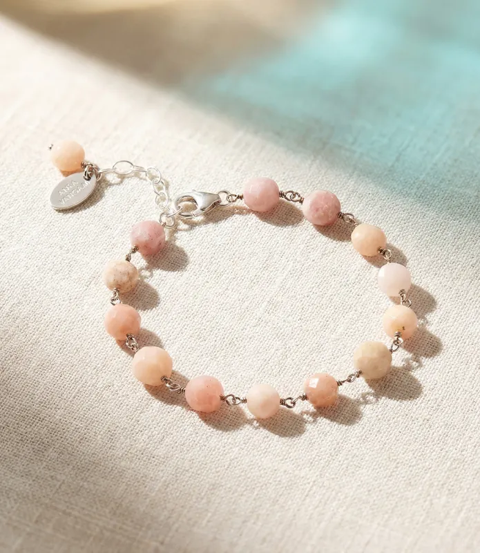 Pink Opal Beaded Bracelet made by Karen Kane